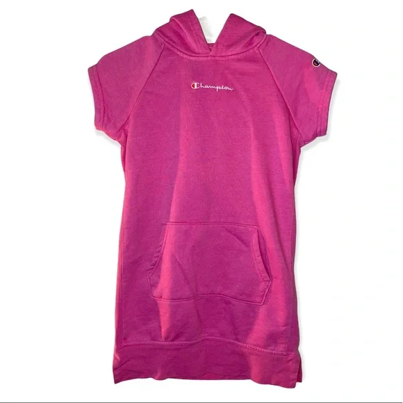 Champion | Shirts & Tops | Champion Pink Sweater Hoodie Dress Size Medium |  Poshmark